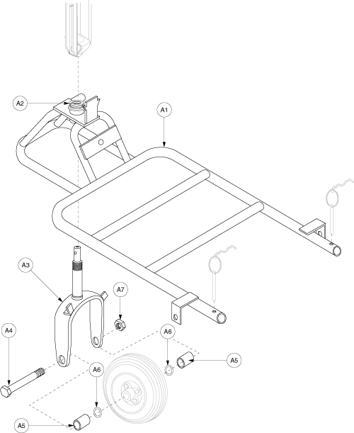 Frame Assembly - Front parts diagram