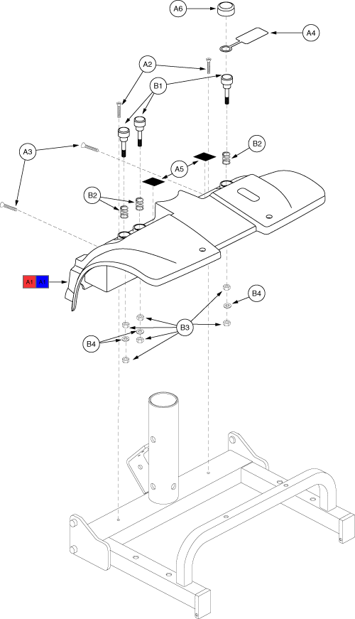 Shroud Assembly - Rear (dash) parts diagram