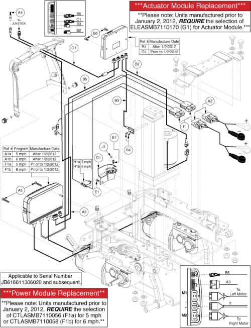 Electronics Assy - Q-logic, Pwr Seat Thru Joystick, Gen 2 parts diagram