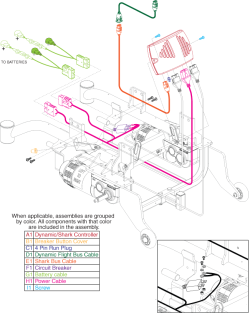 Electronics Assembly parts diagram