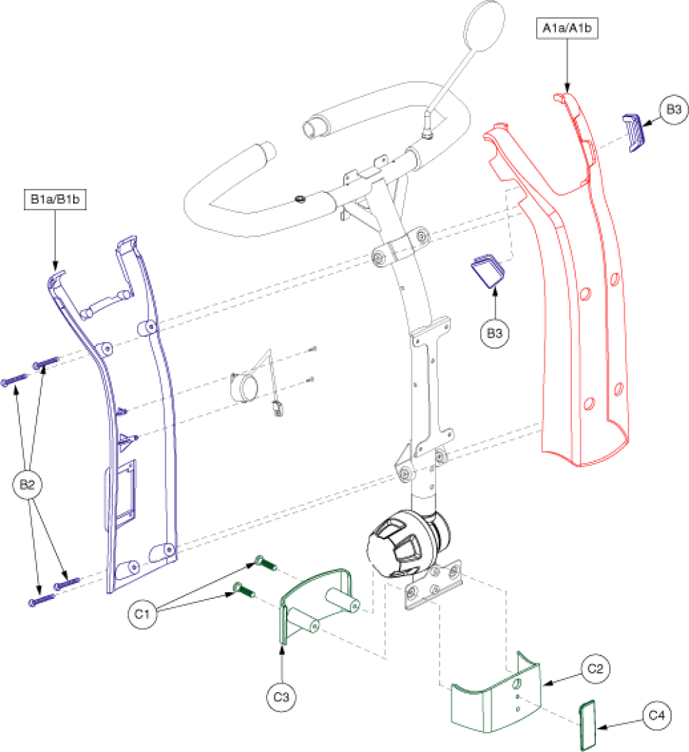 Shroud Assembly -tiller parts diagram