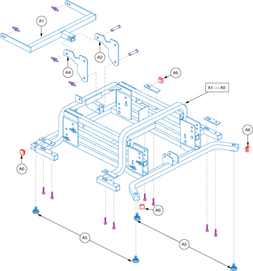 Lift Mechanism - Expansion parts diagram