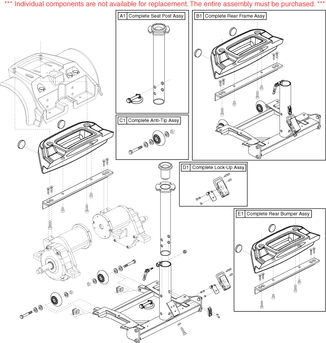 pride lift chair parts list