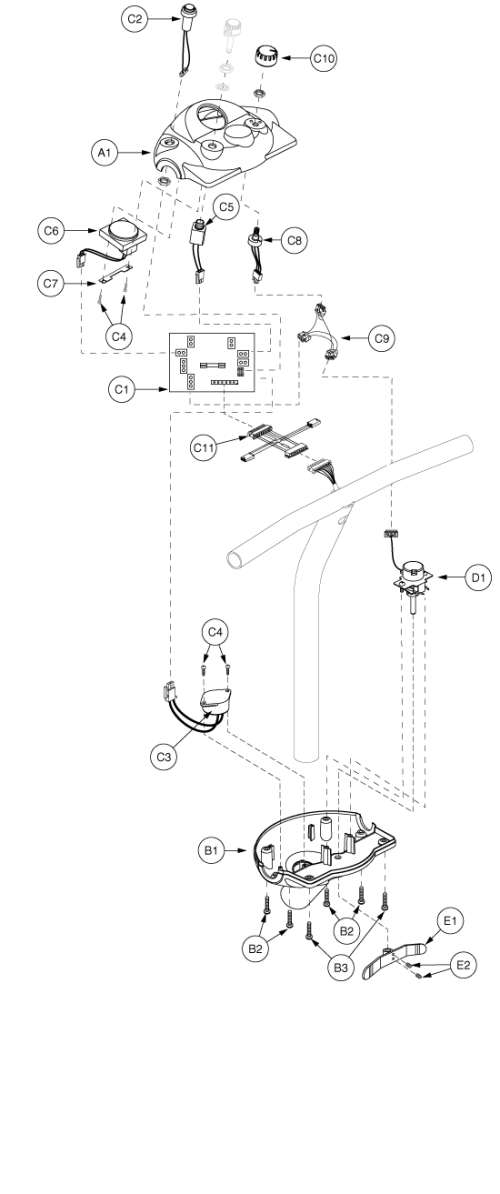 Electronics Assembly - Console (bebop) parts diagram