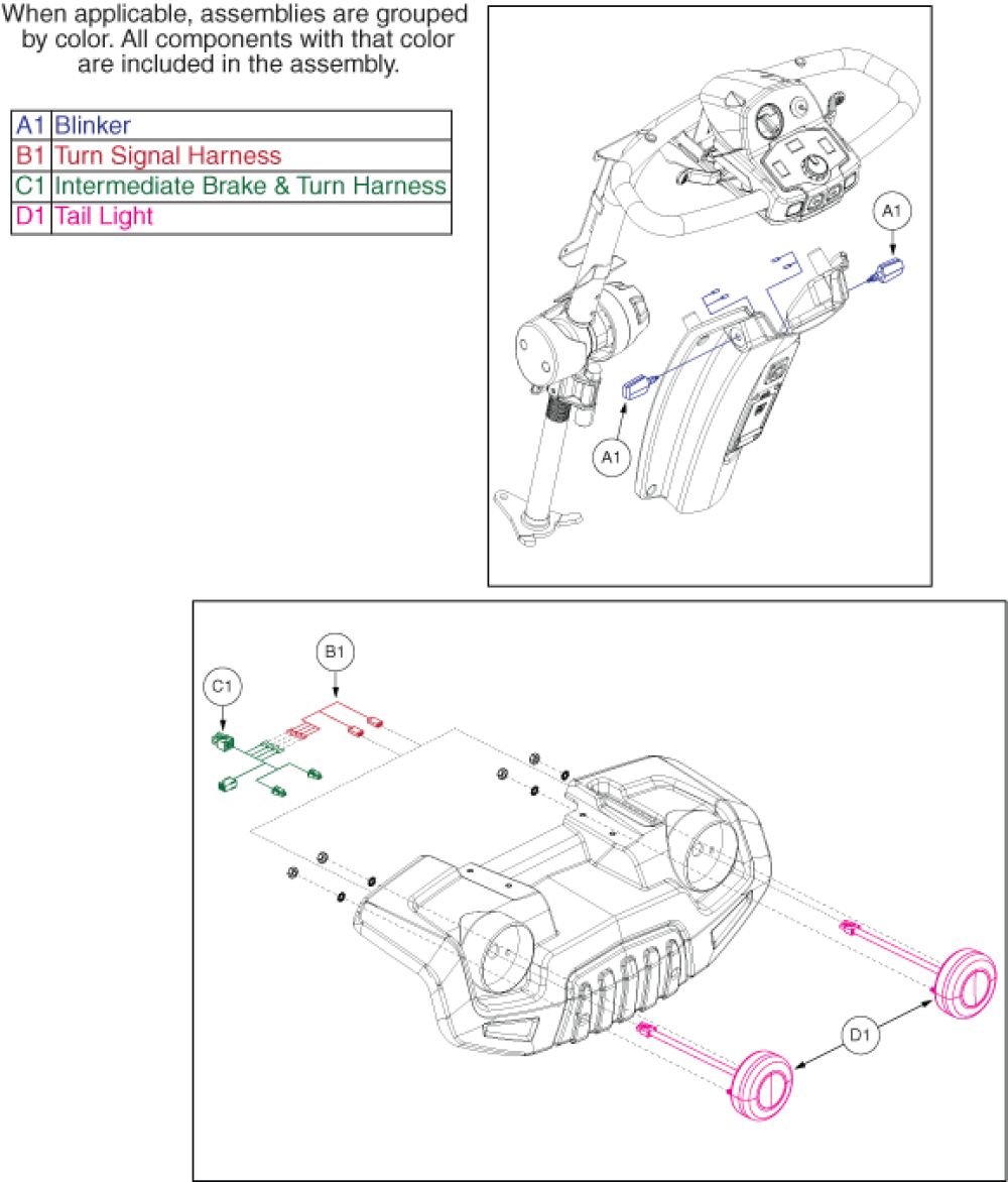 Victory Lx Rear Lights W/out Brakes, Us & Ca parts diagram
