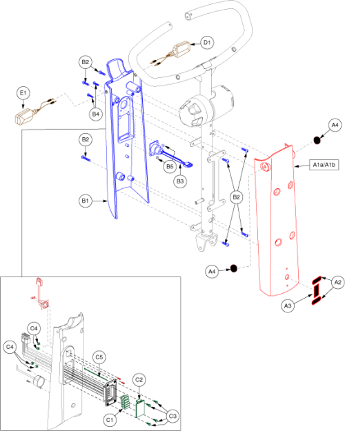 Shroud Assembly - Tiller_lr parts diagram