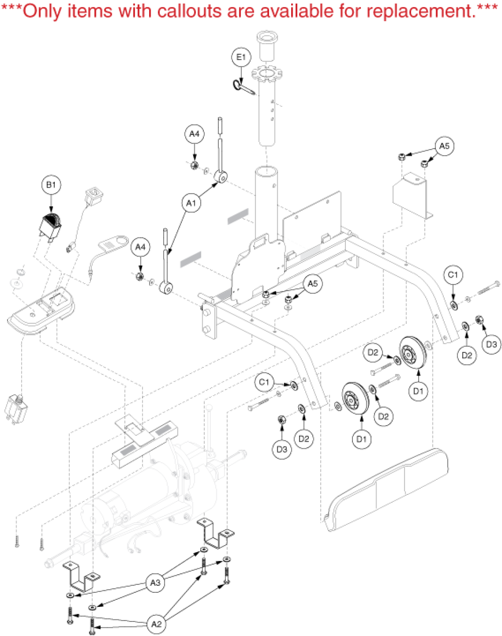 Frame Assembly - Rear_gen 1 parts diagram