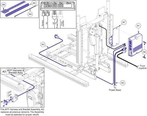 Tb3 Ne+, Recline Only, Afp parts diagram