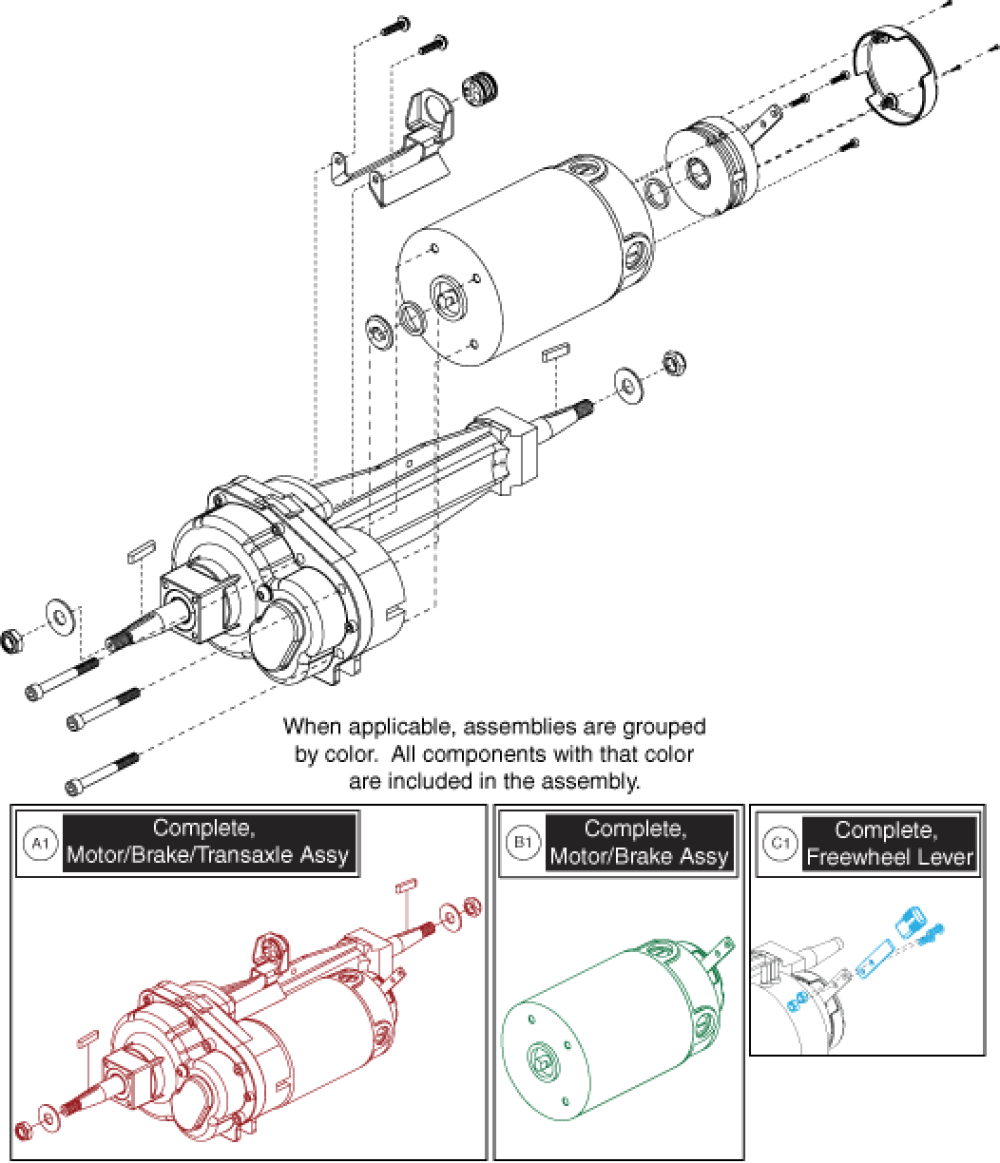 Mv714 Motor Assy - T5-8 parts diagram