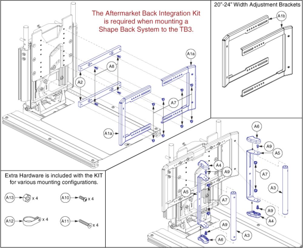Tb3 Aftermarket Back Interface parts diagram