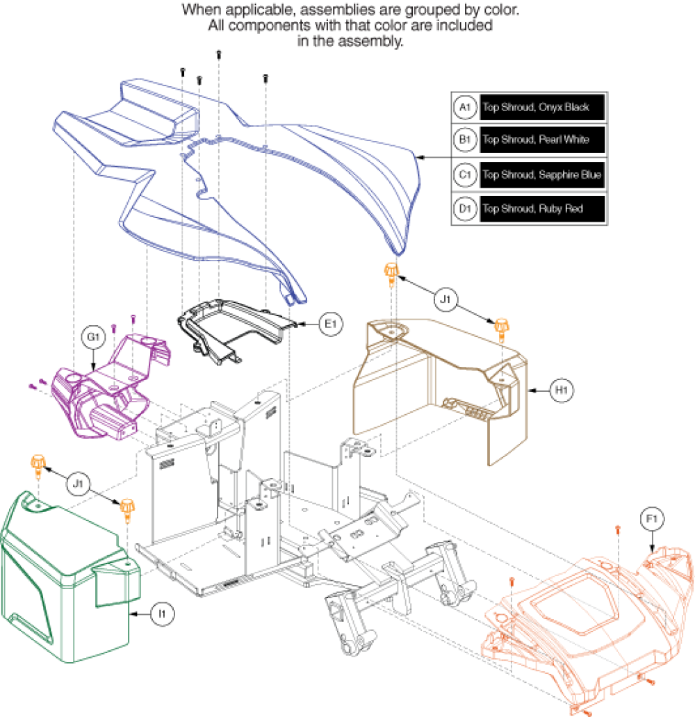 Shroud Assembly - Select 6 2.0 parts diagram