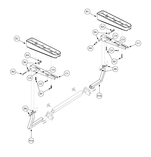 Armrest Assy's - Flip-up Full Length parts diagram