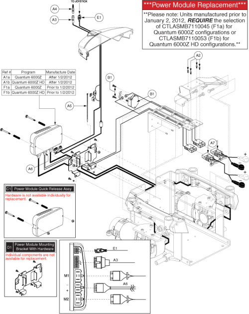 Electronics Assy - Q-logic, Hs Motor, Tilt Thru Toggle parts diagram