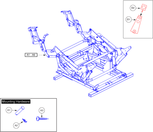 Lift Mechanism - Wallhugger parts diagram