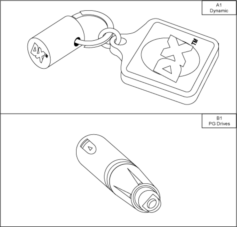 Keys parts diagram