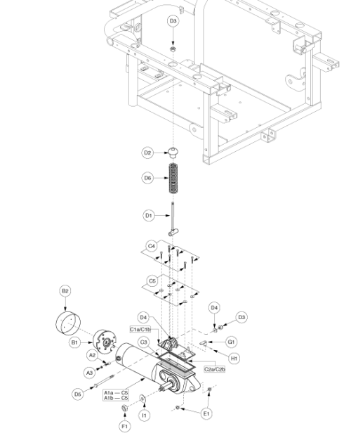 Drive Assembly - E675 High Speed, Gen. 3 parts diagram