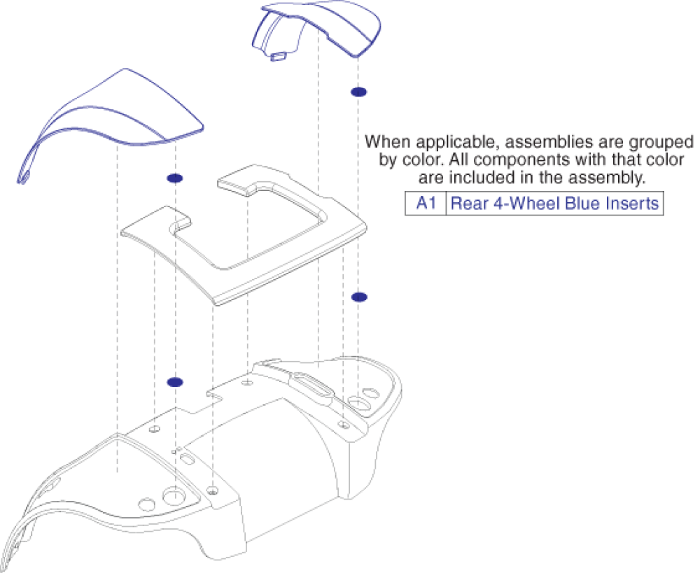 Rear Shroud Inserts, 4 Wheel parts diagram