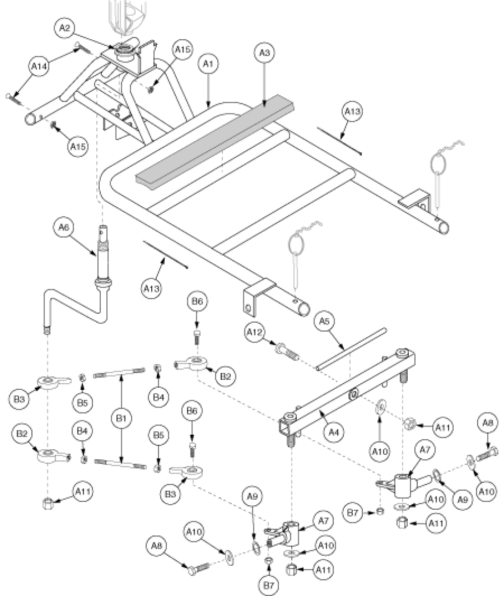 Frame Assembly - Front 4-whl Gen2 parts diagram