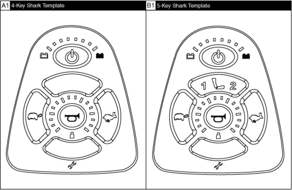 Dynamic Shark Joystick Templates parts diagram