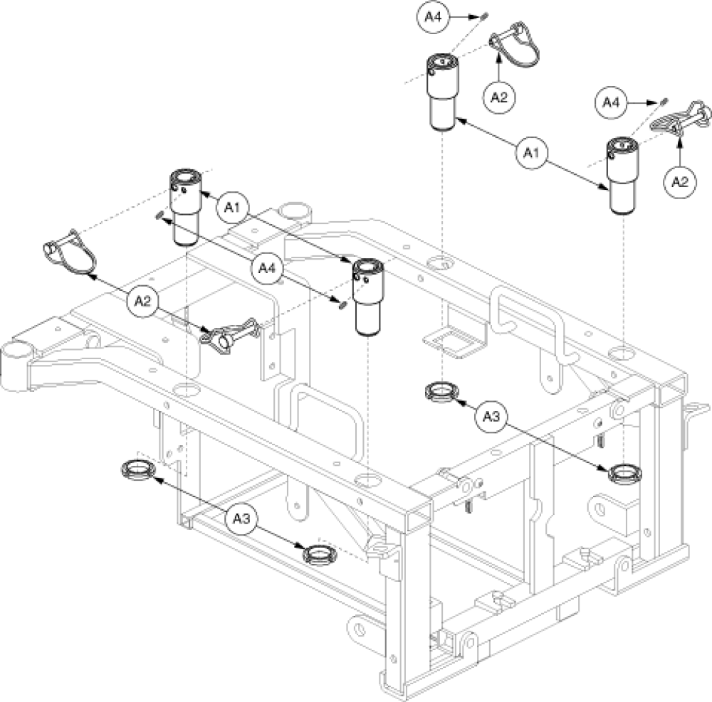 Seat Tower Assembly - Quantum parts diagram