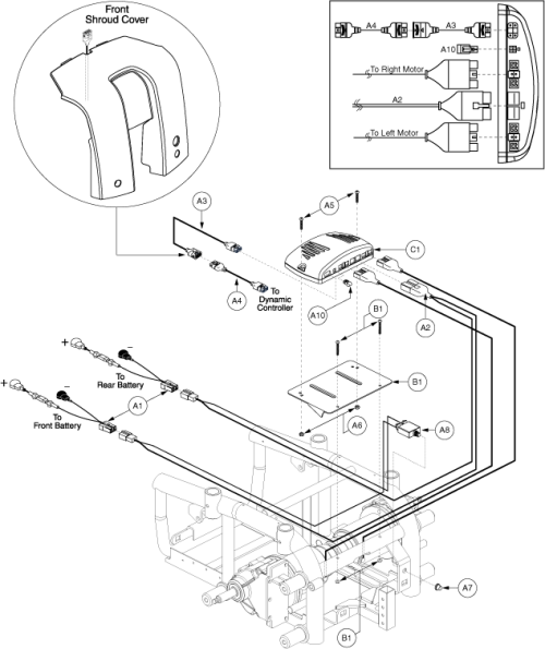 Dynamic Hd, Off-board Electronics Assembly parts diagram