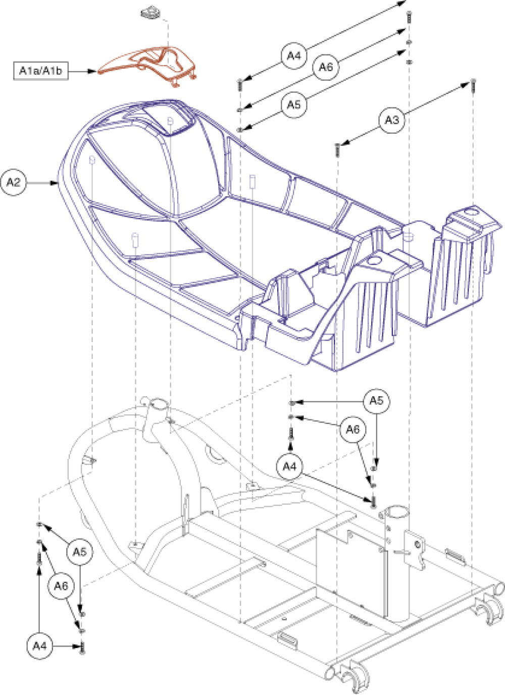 Shroud Assembly - Es9 Front 3-wheel parts diagram