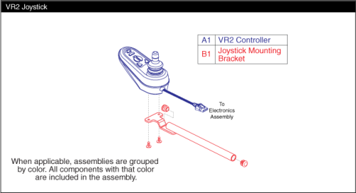 Controller Assembly - Vr2 parts diagram