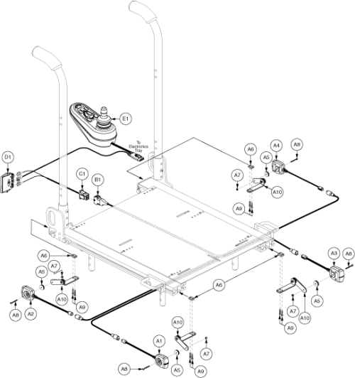 Led Lighting Assembly - Synergy Seating, Vr2 parts diagram