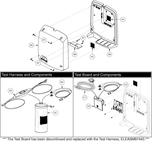 Electronics Mount - Ped Tilt, Q Logic Thru Toggle parts diagram