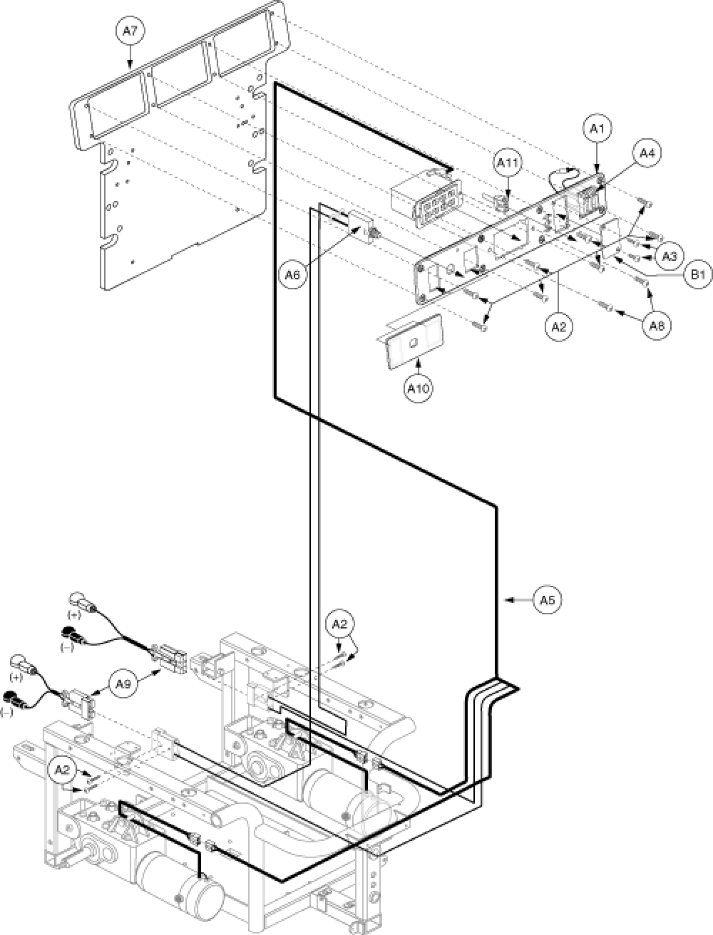 Utility Tray Assembly - Vsi, Off-board parts diagram
