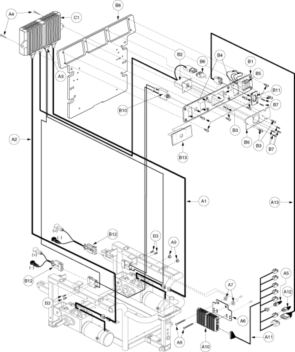 Utility Tray Assembly - Europa, Lights, Off-board parts diagram