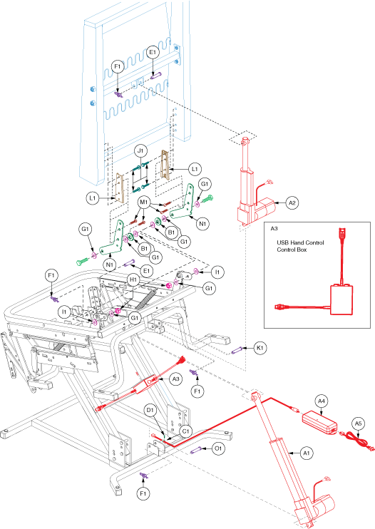 pride mobility lift chair parts