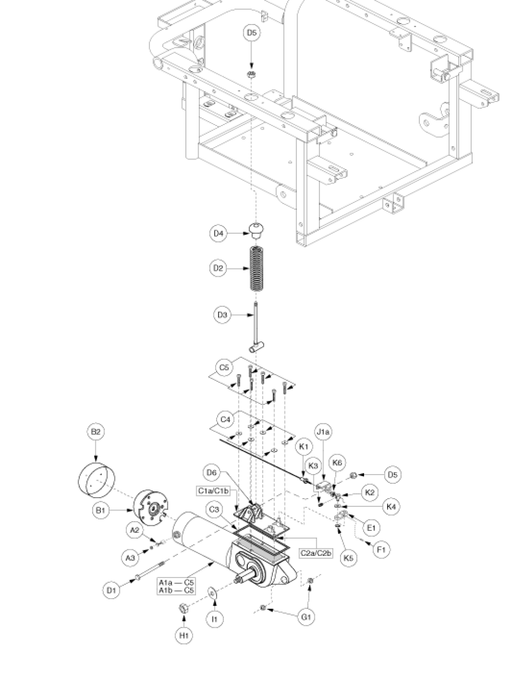 Drive Assembly - E675 High Speed, Gen. 2 parts diagram