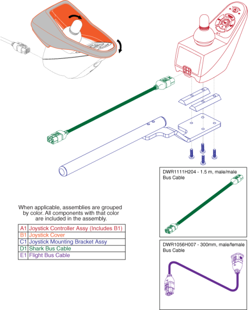 Controller Assembly - Dynamic Shark parts diagram