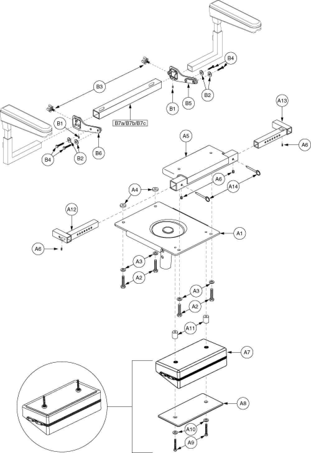 Select 115 Ltd Recline 16_20 parts diagram
