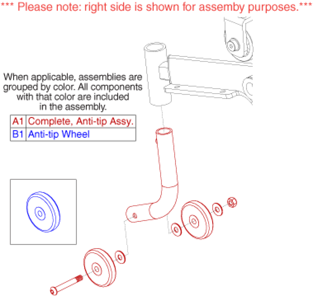 Passport - Anti-tip Assembly parts diagram