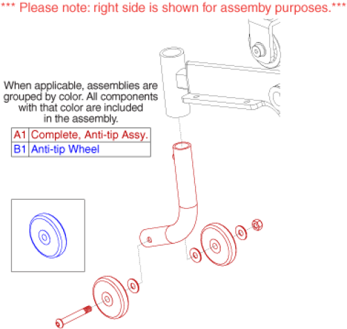 Passport - Anti-tip Assembly parts diagram