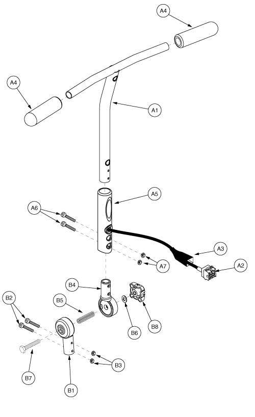 Frame Assembly - Tiller (gen. 2) parts diagram