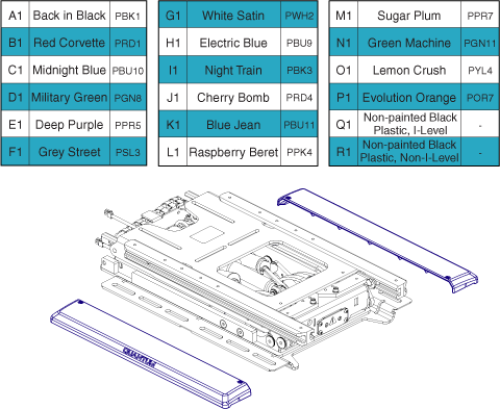 Tb3 Reac, Edge Series/r44 Rival Lift Base Side Covers parts diagram