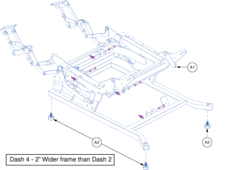 Lift Mechanism - Infinite Dash 4 parts diagram