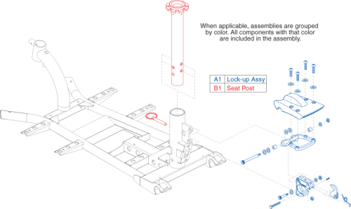 Gogo Lx W/ Cts - Seat Post & Lock-up parts diagram