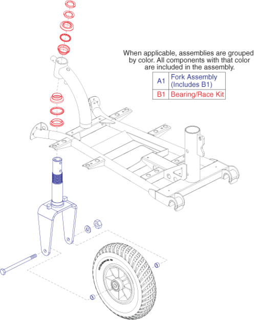 Fork Assembly (s36) parts diagram