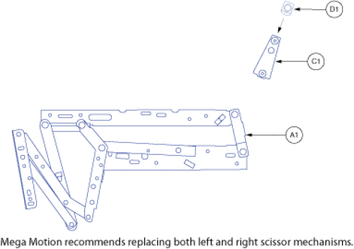 Scissor Mechanisms - Lc100 parts diagram