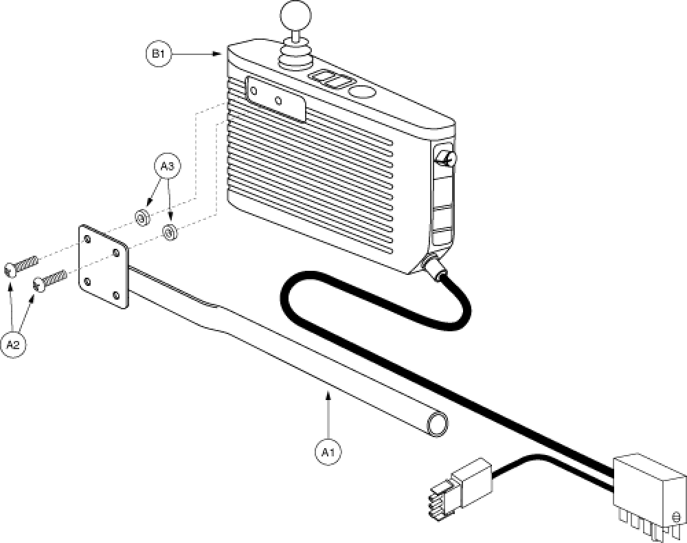 Dynamic Controller Assembly - Gen. 1 parts diagram