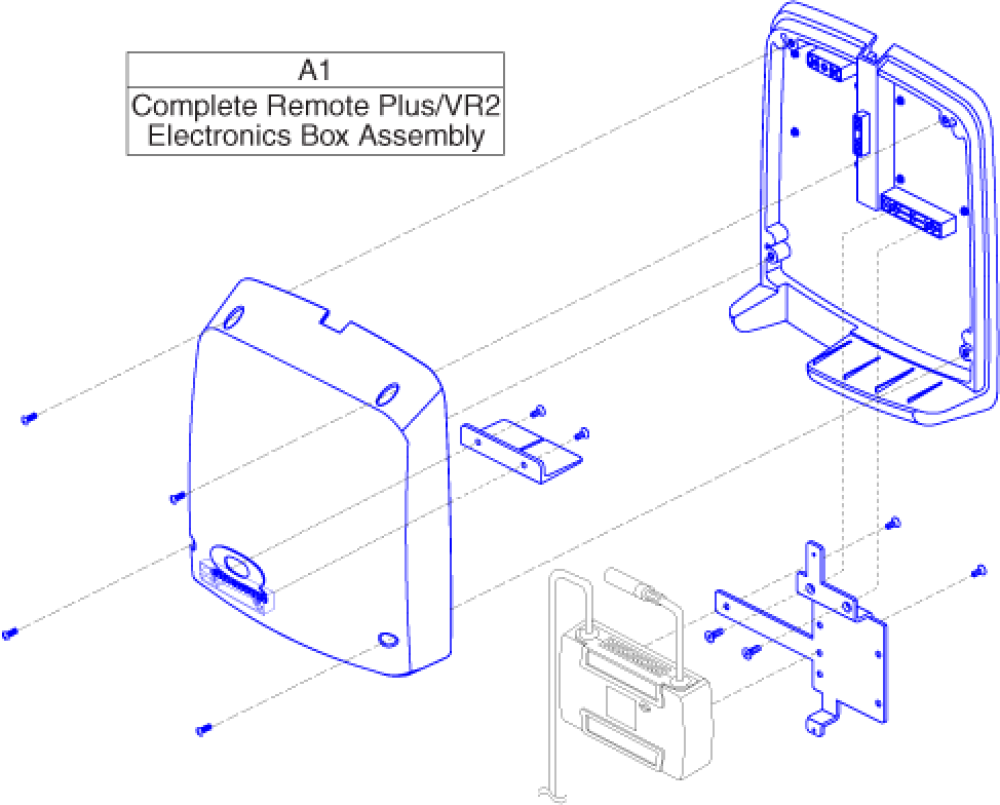 Electronics Mount - Alm, Box Only parts diagram