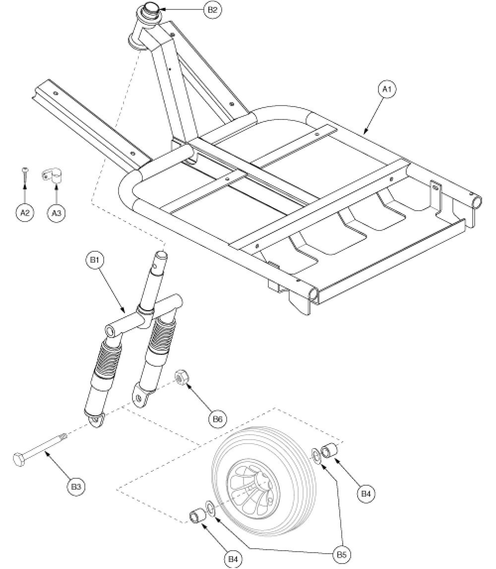 Frame Assembly - Front 3-whl Gen3 parts diagram