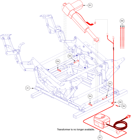 pride mobility lift chair parts