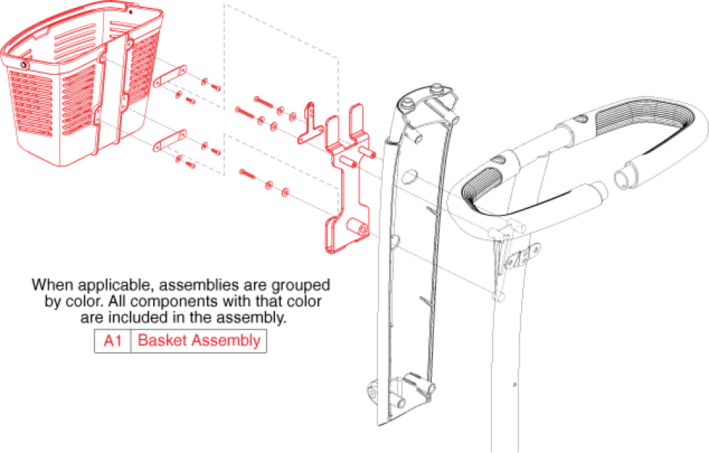 Basket Assembly parts diagram
