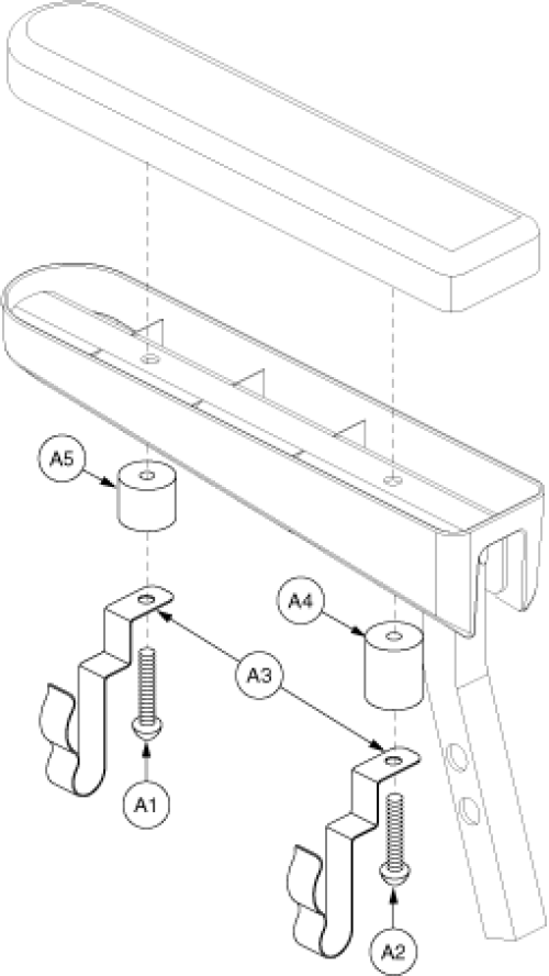 Clip Cane Attach - B Style Arms parts diagram