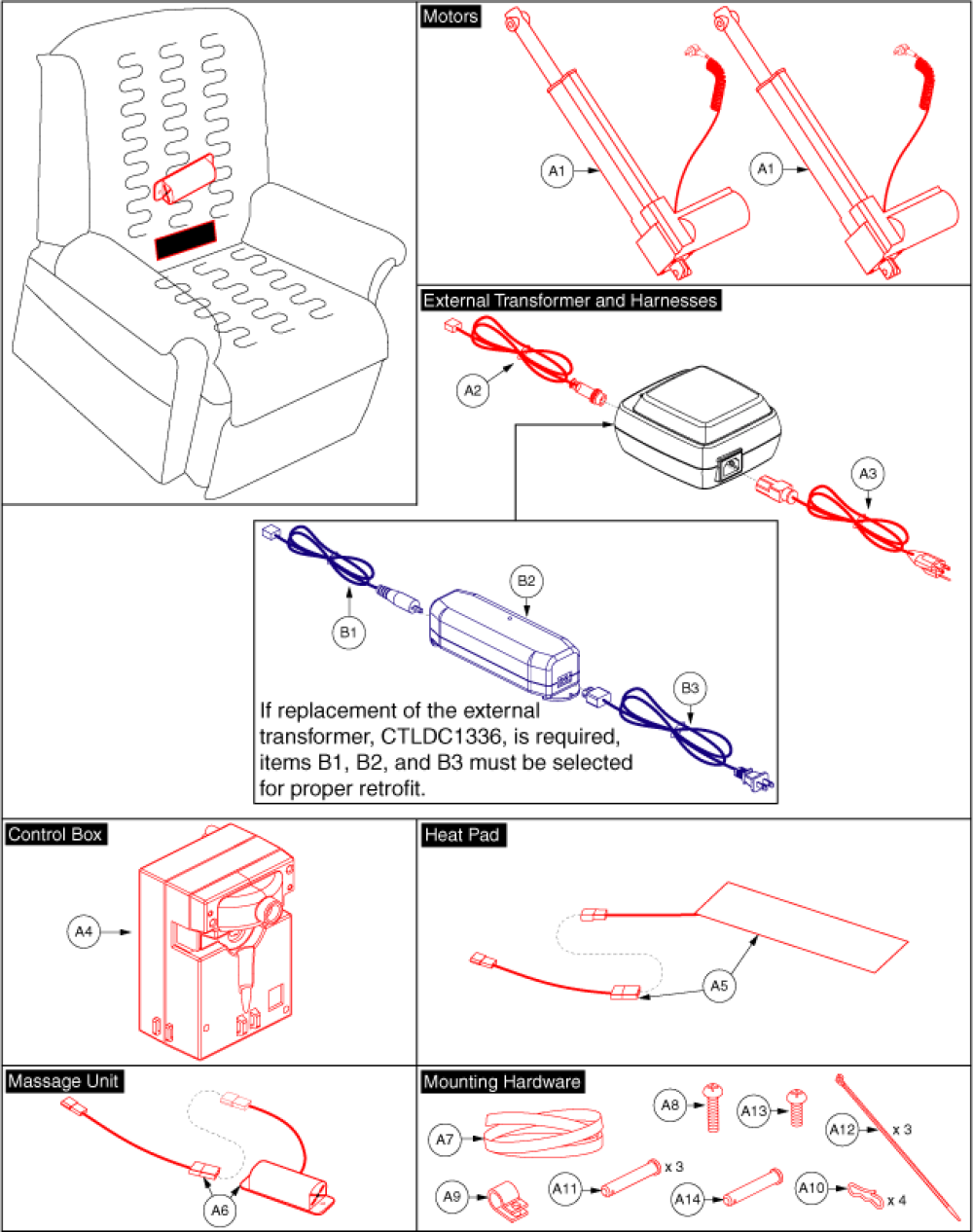 Motor Assembly - Infinite H/m Options (gen. 2) parts diagram